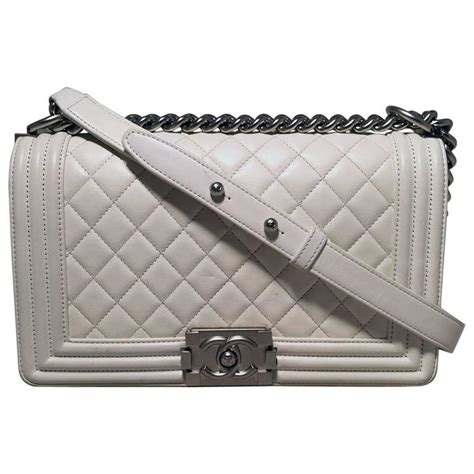 chanel boy flap bag white|Chanel le boy bag yupoo.